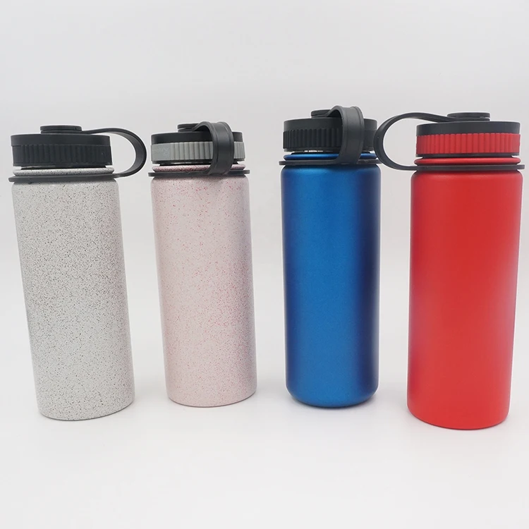 500ml Custom LOGO Double Wall Stainless Steel Water Bottle Vacuum Flask With Handle