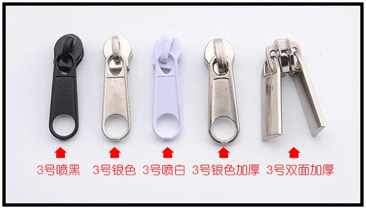 #5 non-lock  nylon zipper slider/ head puller for nylon zipper