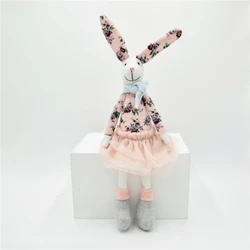 Новейший праздничный домашний декор, весенние подарки, цветочный тканевый предмет, милый кролик, розовый кролик, пасхальные поделки для декора
