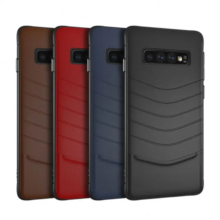 Классическая PU кожа задняя крышка ТПУ чехол для Samsung S10 5G анти-акции телефон оболочки