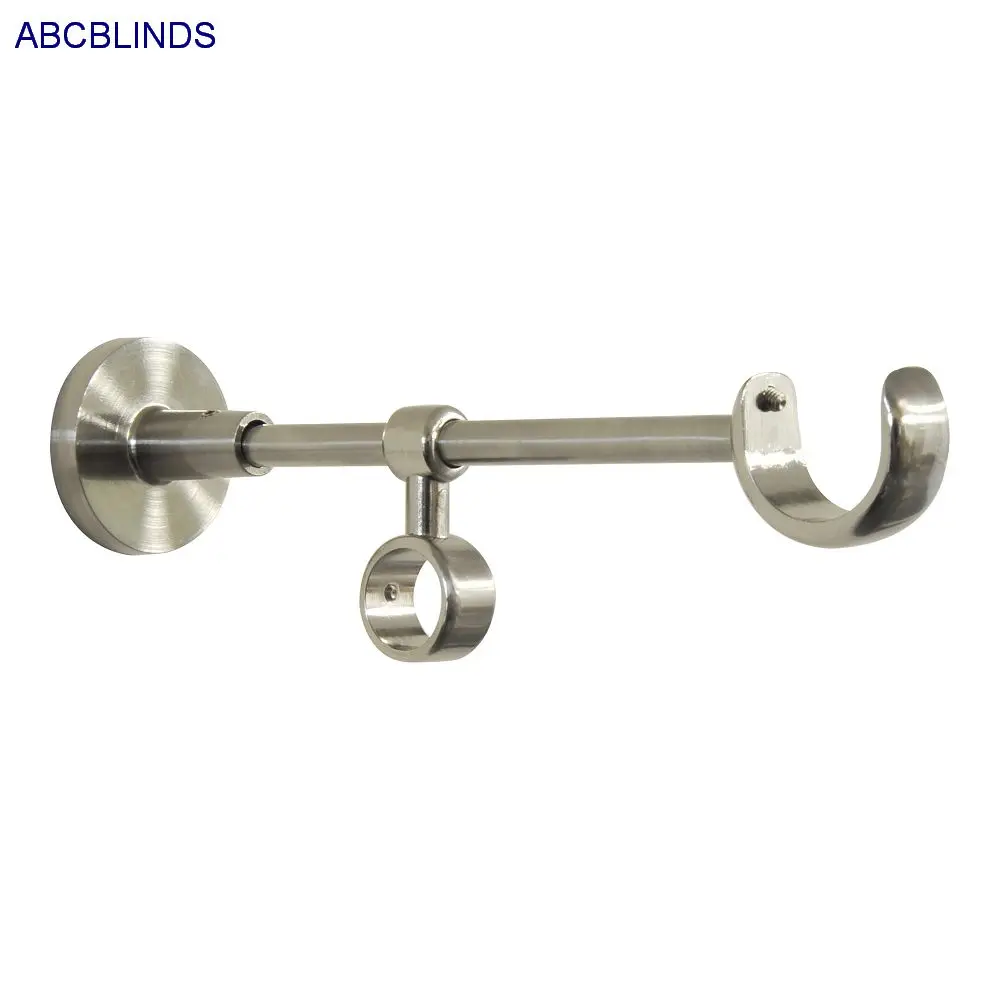 Round Triple Metal Curtain Rod Bracket for Decorative