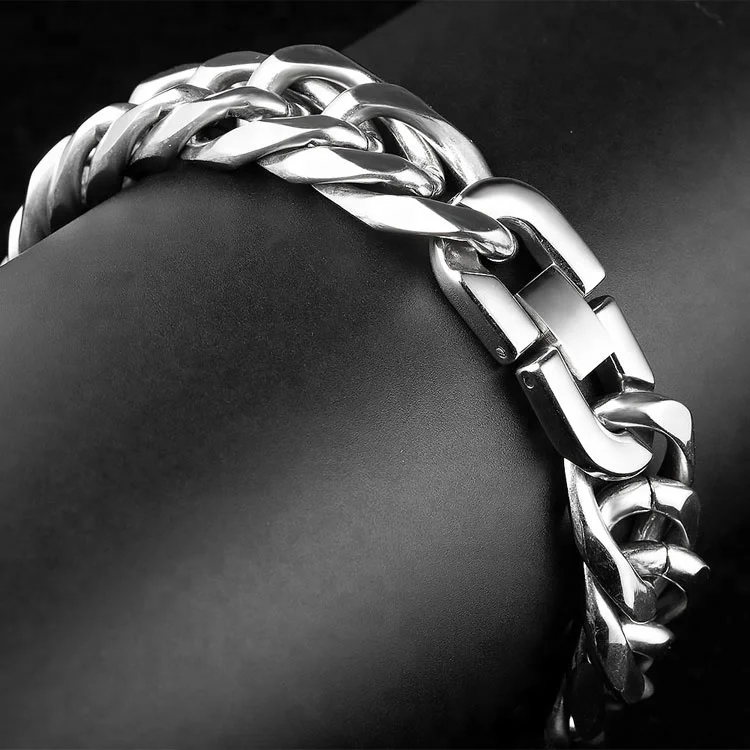 Waterproof Man Bracelet Cuban Chain BraceleMarlary Wholesale Simple European Bracelet Jewelry Chains Cuban Link Bracelet For Men