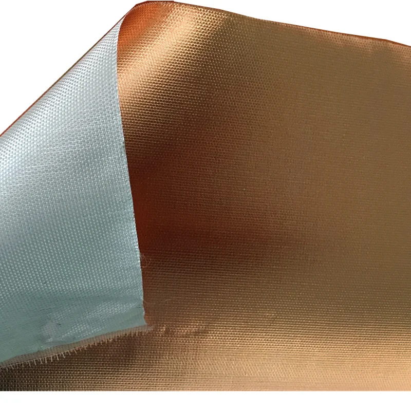 manufacturer black fireproof aluminum foil glass  fiber cloth for pipe as thermal insulation