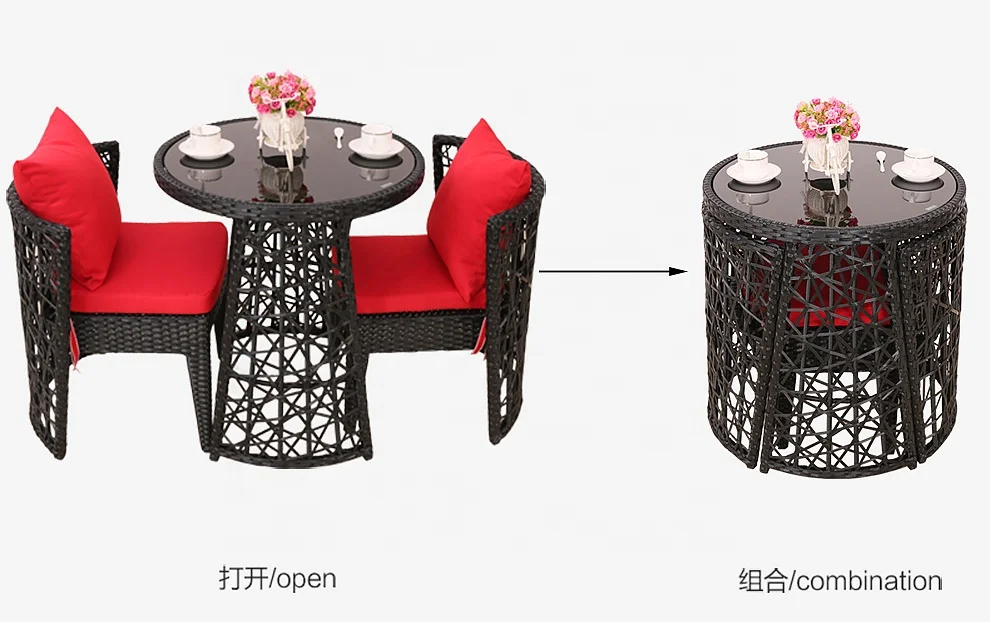 french portable folding table chair set