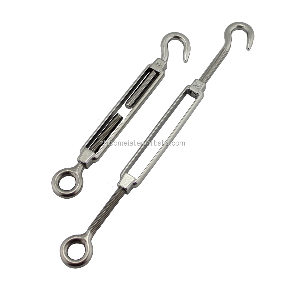 High Polished rope fittings rigging hardware Stainless Steel Open Body Turnbuckles