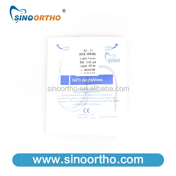 Китайско-Орто ортодонтический стоматологический нити близко спиральная пружина