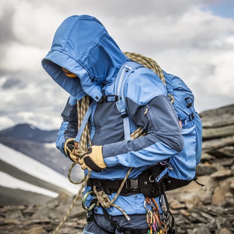 Мужская дышащая походная куртка, водонепроницаемое горное пальто, уличная легкая ветровка с капюшоном, спортивная одежда