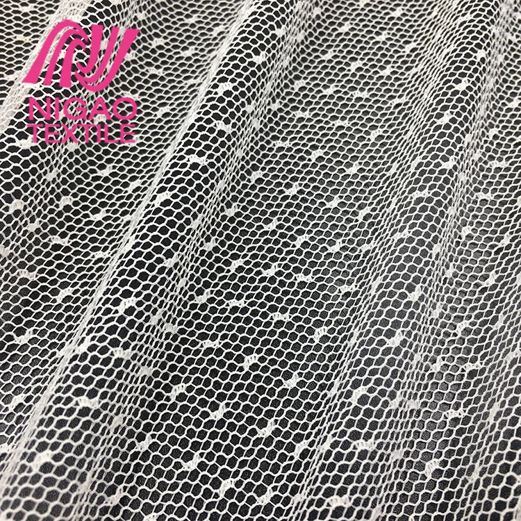 
Wholesale polka dot fabric cheap tulle fabric for wedding dress fabrics 