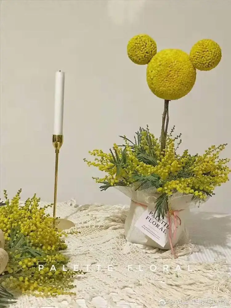 3D Mickey heart panda phenolic resin fresh floral foam in stock