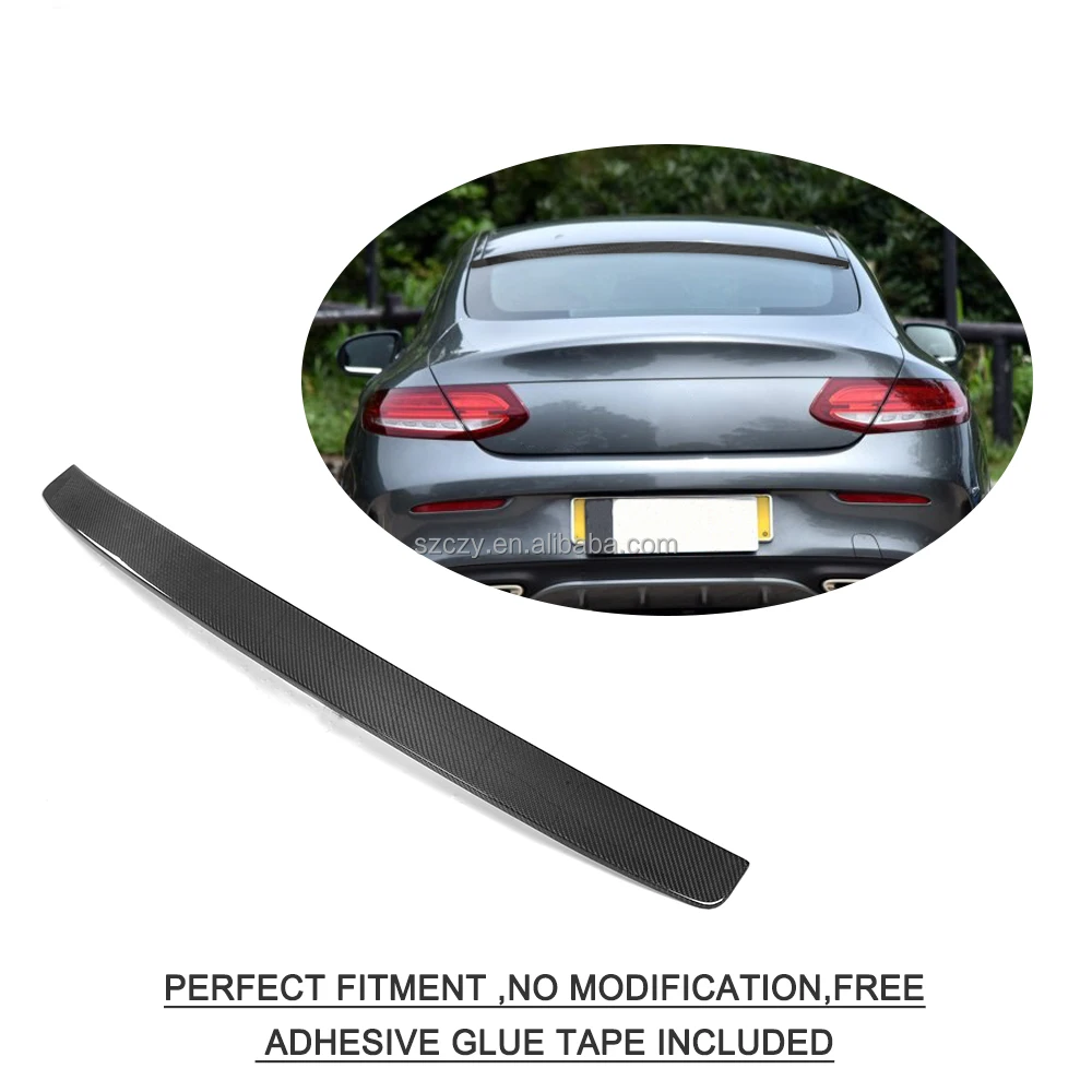 W205 C63 C43 Carbon Fiber Roof Window Spoiler for Mercedes Ben z W205 AMG Coupe 2-Door 15-17