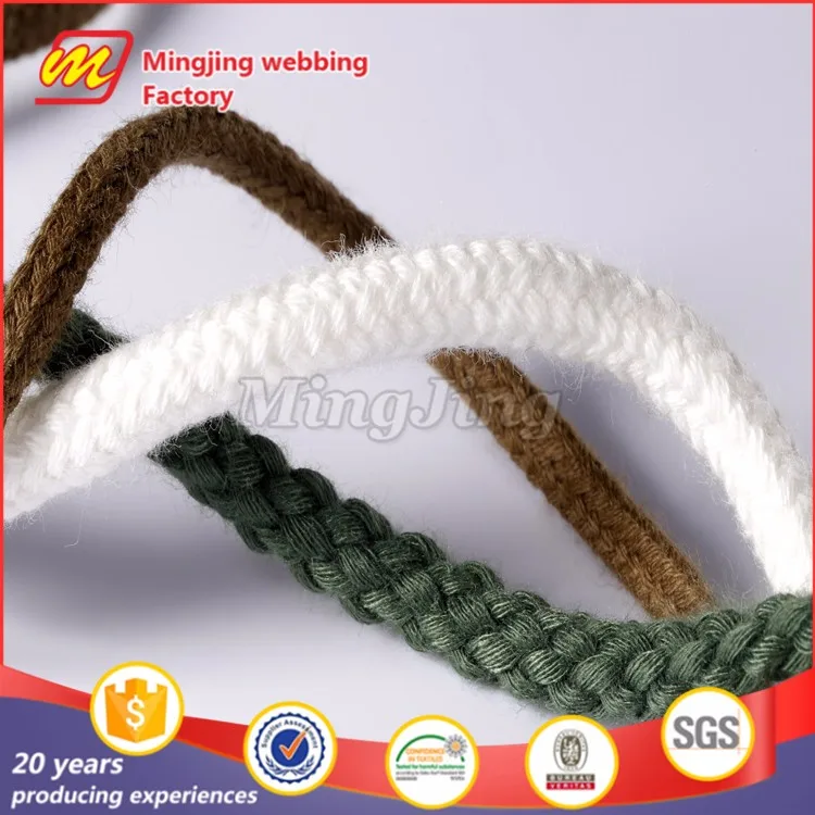 Manufacturer Direct Sell Colored  Cheap Wholesale Twisted  Organic Cotton Rope 3 Strand Soft Thick Braided Cotton Rope