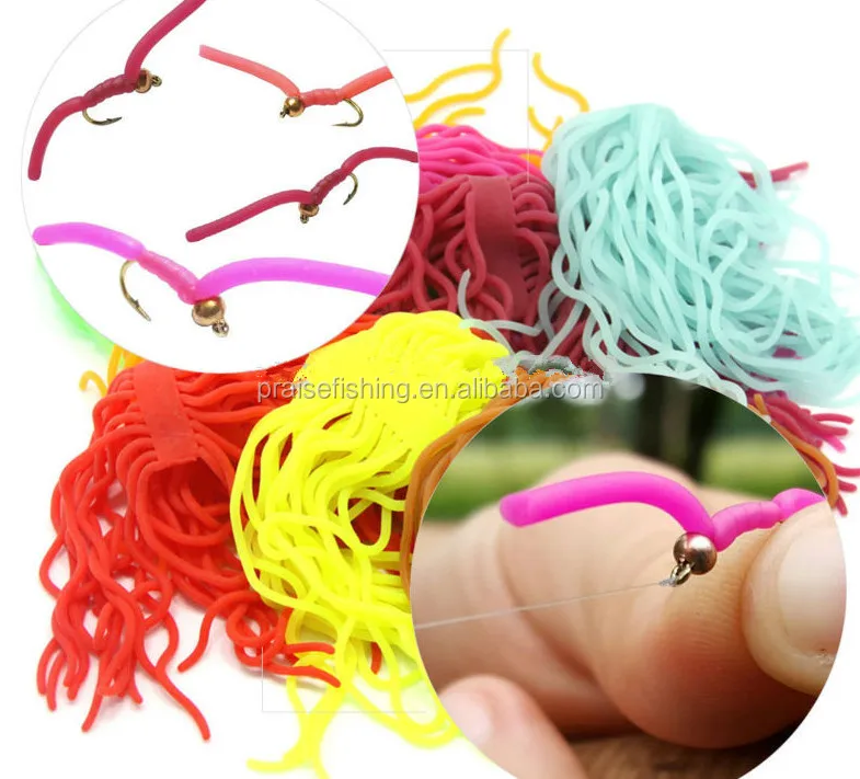 Squirmy Wormy Soft Worm Body Luremaking Fishing Products Fly Tying Materials