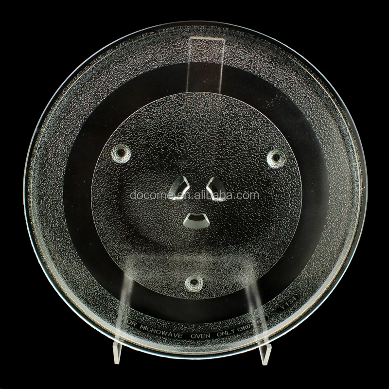 288mm 890g Pyrex Glass Turntable Tray Glass Plate with 6 Prongs High Borosilicate 11.25' Plate for Microwave Oven