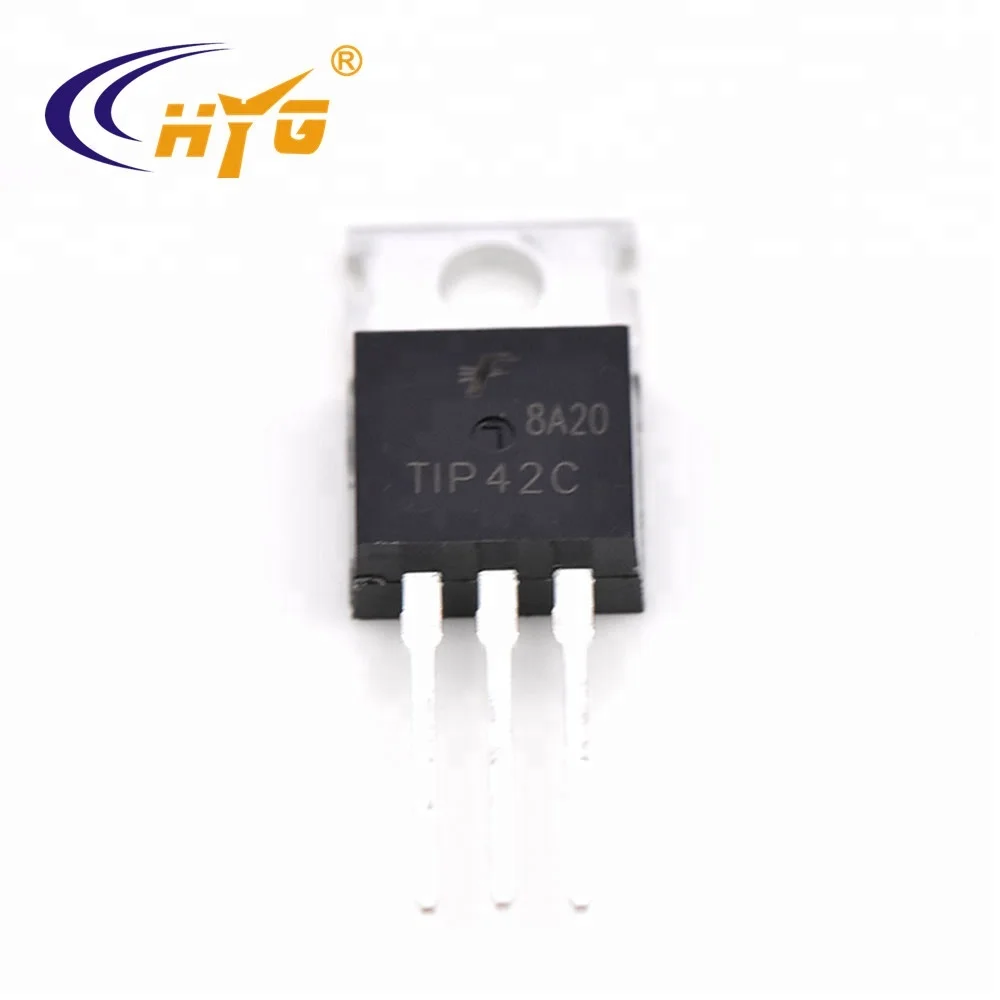 TIP42C TO-220-3L Пластмассовая инкапсулированная планка Транзисторы Полупроводниковые продукты Мосферитные транзисторы