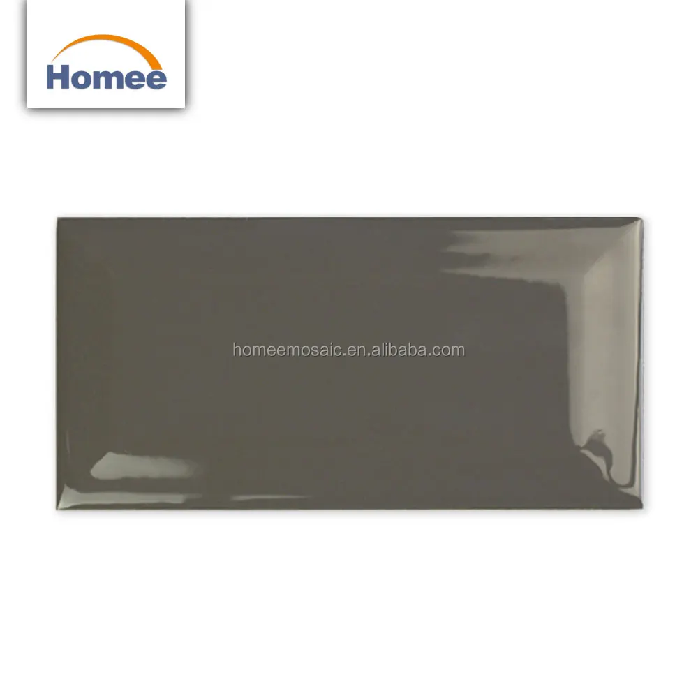 Beveled Home Decoration Subway Tile Kitchen Backsplash Polished Brick Ceramic Tile Back Splash Tile