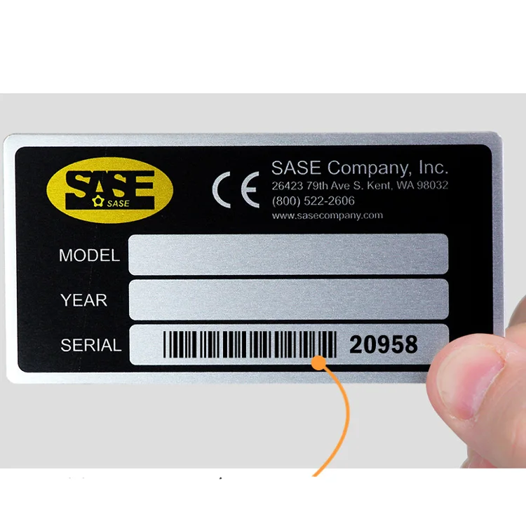 The Best and Cheapest Anodized Silver Aluminum Name Plate