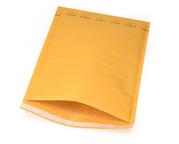 China Supplier Protective Yellow Kraft Mailers Air Bubble Lined Bags