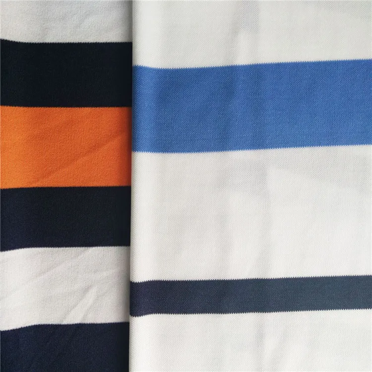 Wholesale Stock Lot Custom 1*1 Spandex Yarn Dyed Cotton Stripe Fabric