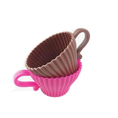 Custom logo cupcake muffin baking cups pastry molds oven use cake silicone mold