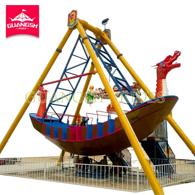 24 Seats amusement park rides fiberglass decoration Viking Pirate ship for sale