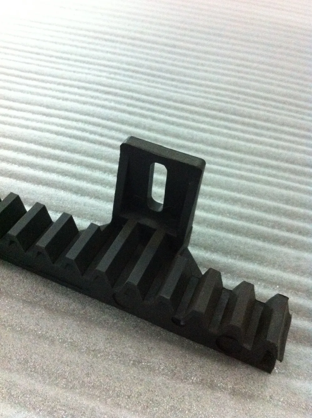Heavy nylon gear rack for sliding gate opener
