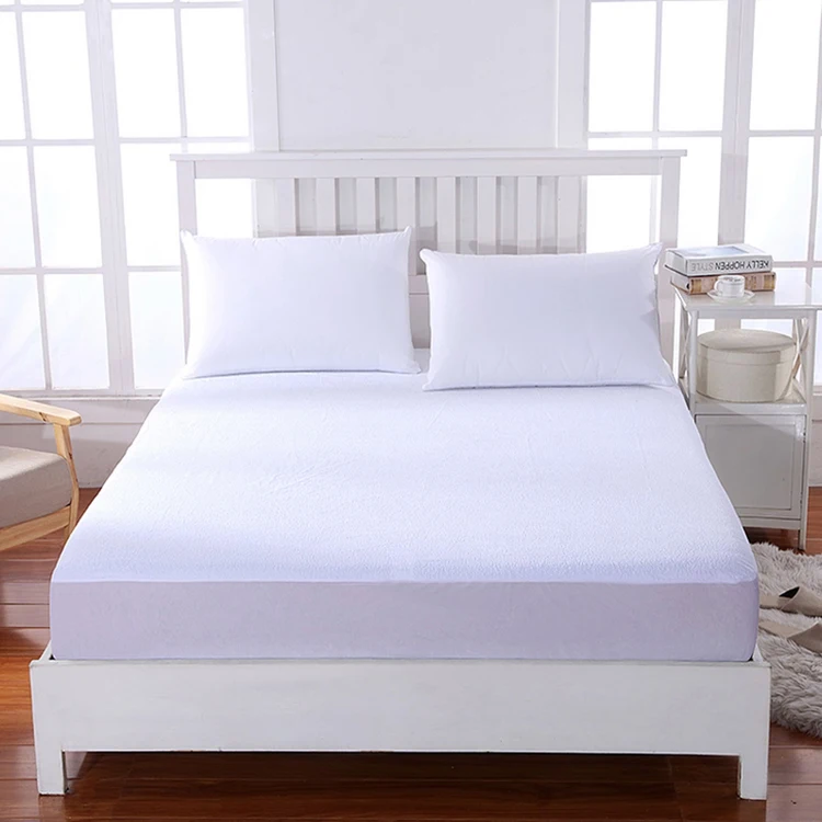 
Customized Terry Hypoallergenic Waterproof Mattress Protector Funda de colchon bed cover mattress cover 