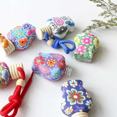 High quantity fish shaped Clay car perfume hanging car air freshener bottle