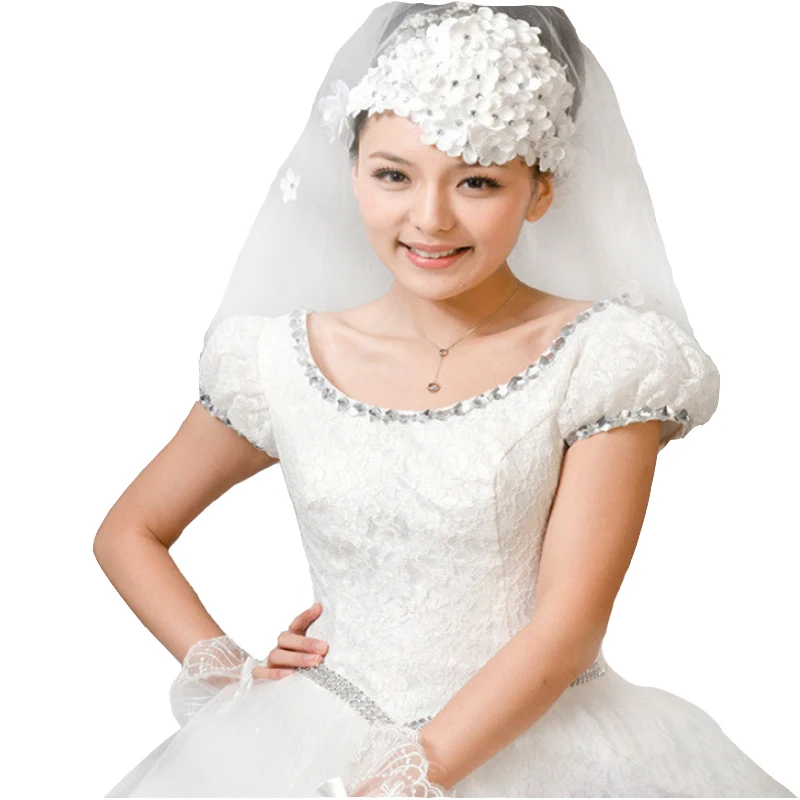 
Bridal Accessories Hot Sell Luxury Elegant Appliqued Lace Bridal Veils Bridal headdress Wedding Veils 