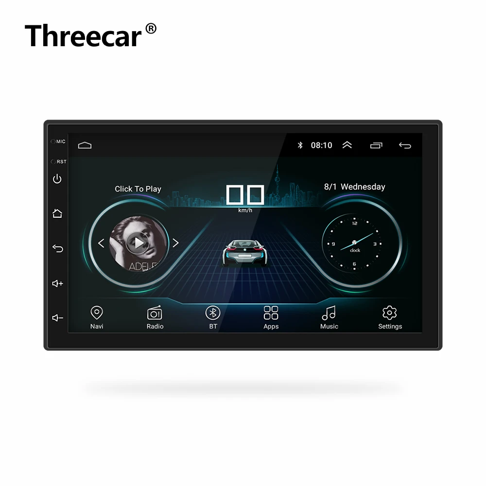 2Din 7inch Android radio Car Radio Android 11 Support USB  TF IR Multi-language and WiFi GPS Navigation Radio