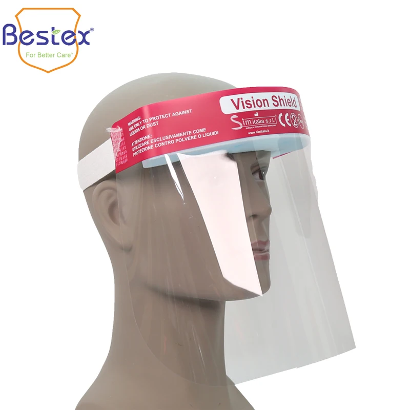 
Plastic Full Fashion face shield 32*22CM double anti fog plastic medical face shield 