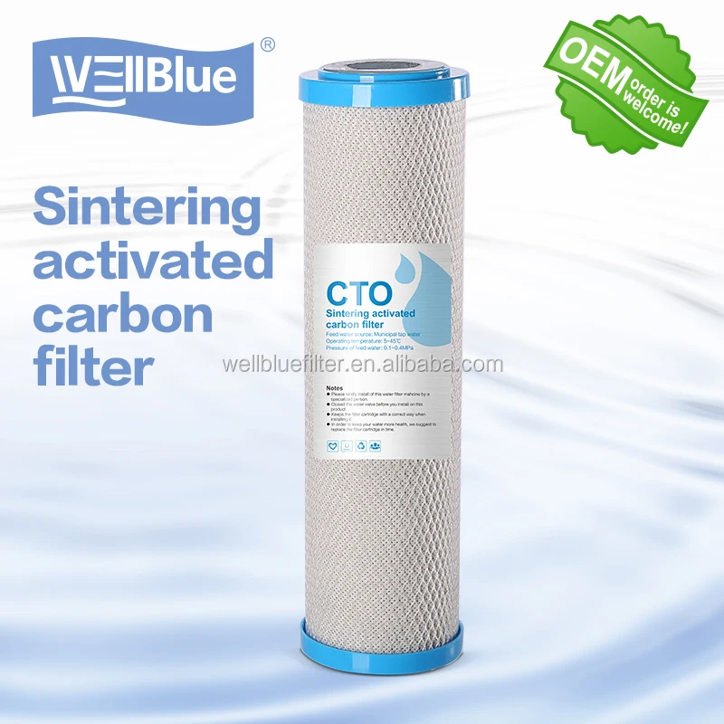Inline CTO Carbon Block Filter Cartridge