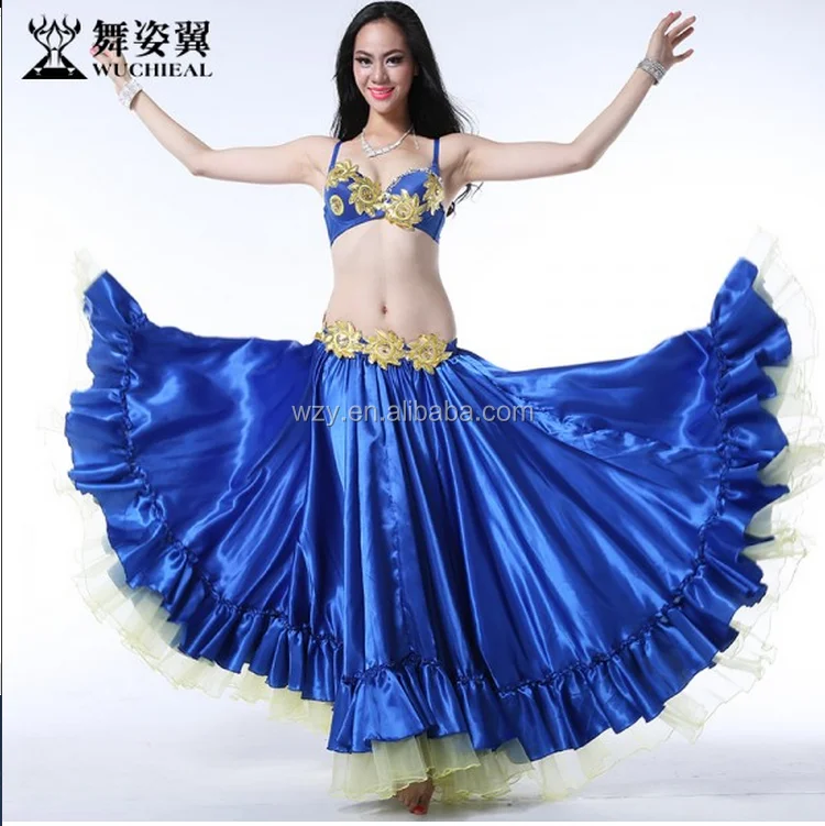 
2015 Wuchieal Newest Fashional High Quality belly dance long skirt From China (QC2362 ) 