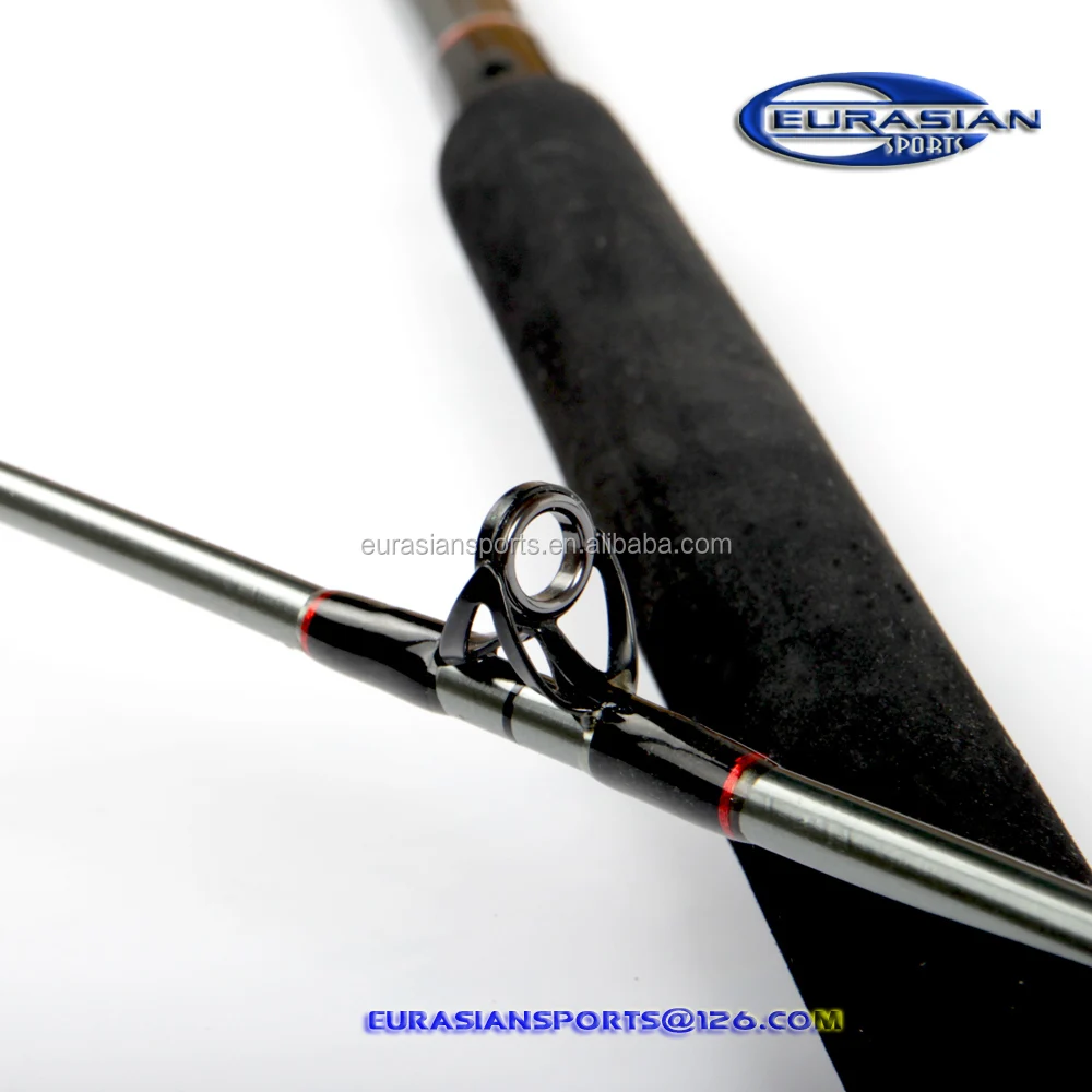 2pcs glass boat rod,2.0m heavy trolling rod,15-30lbs trolling boat fishing rod