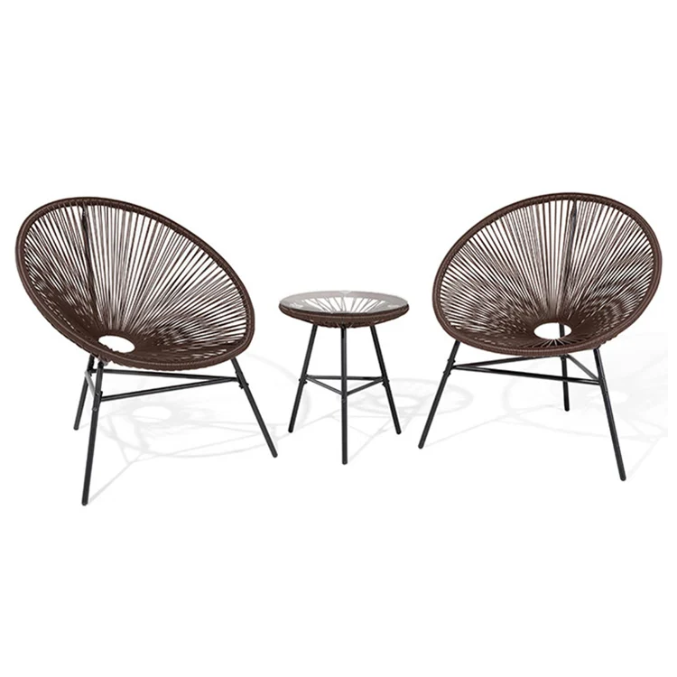 Плетеный стул Acapulco для использования в помещении и на улице, плетеный стул в форме груши для любых погодных условий патио, цветной стул Acapulco Accent