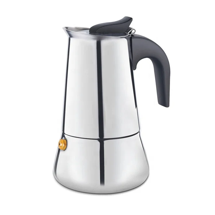 Hot Kitchen tool sale Espresso pot Stainless Steel Stove Top Coffee maker For Electric And Induction Cooker For