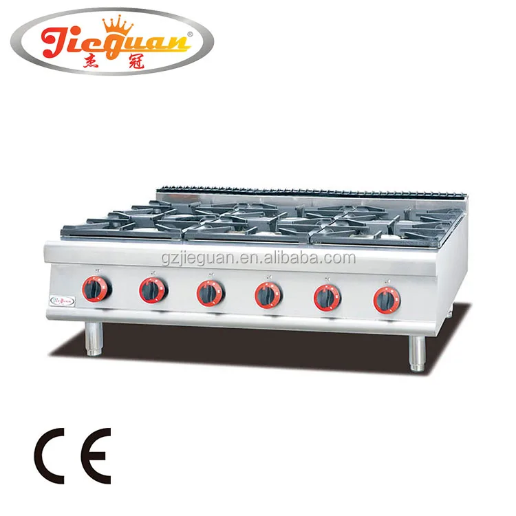 Commercial Counter top Gas Range with 4-burner GH-987-1
