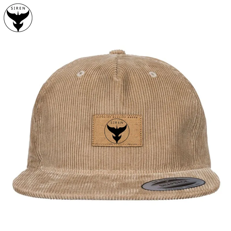 Men and Women Casual Autumn and Winter Hat Custom Corduroy Wholesale Snapback Cap