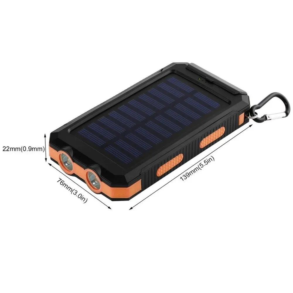 USA Free Shipping China Bulk Site Consumer Shopping Website mini solar Power Bank 8000mah