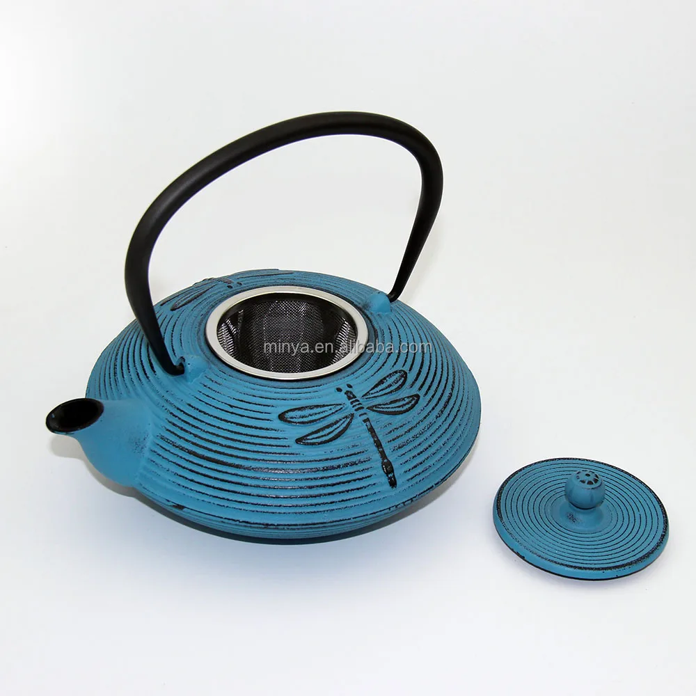 Dragonfly enamel cast iron teapot colour teapot 900ml china teapot