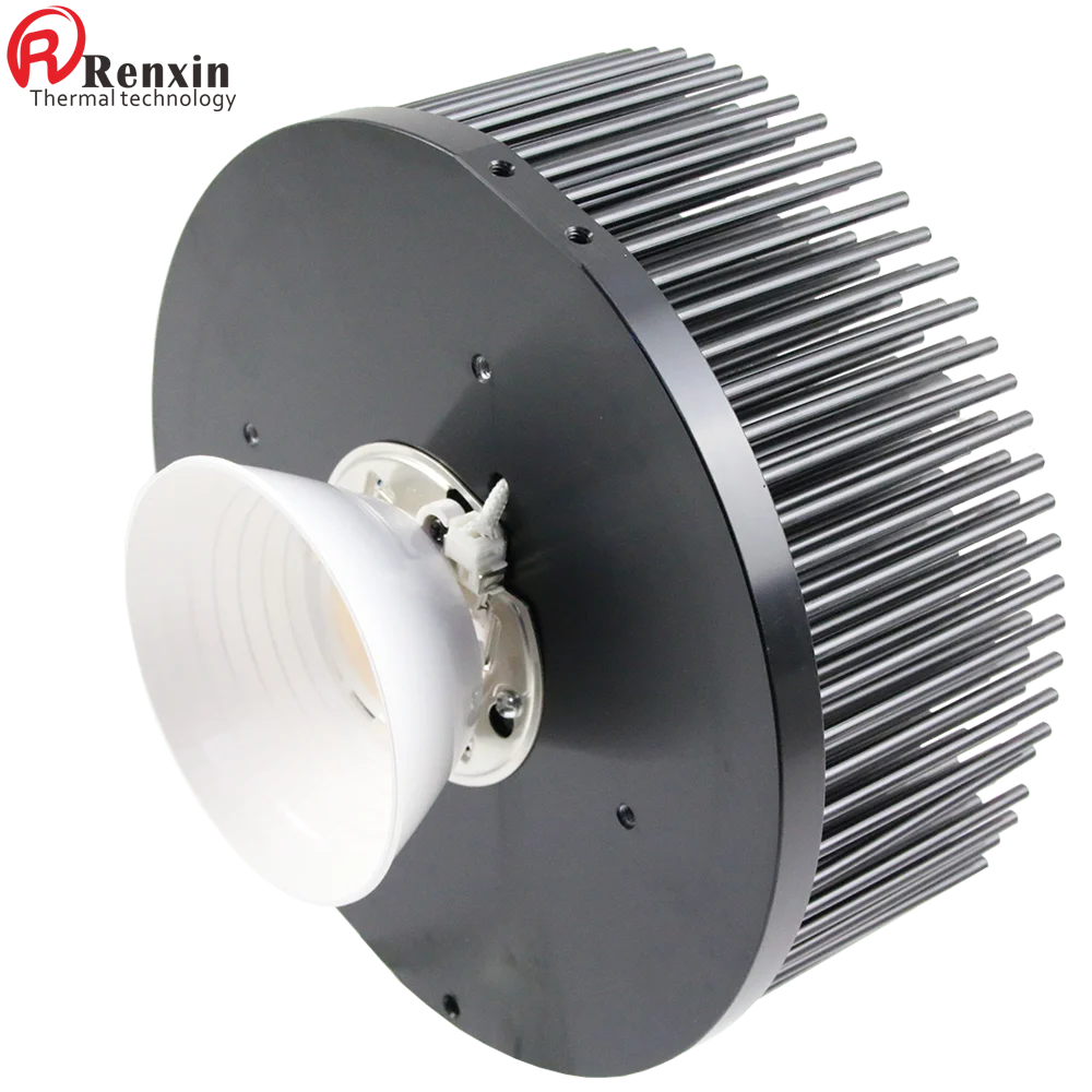 Pre-drilled heatsink led light heat sink round extruded aluminum heatsink for grow light