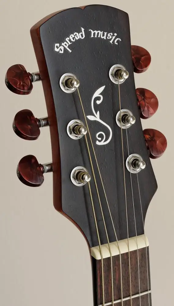 Professional 41' chinese acoustic guitar with EQ pickup preamp HW-124AC