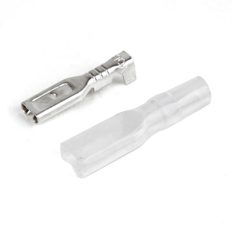 120pcs/Set 2.8mm 4.8mm 6.3mm Female Spade Connectors Crimp Terminals with Insulating Sleeves