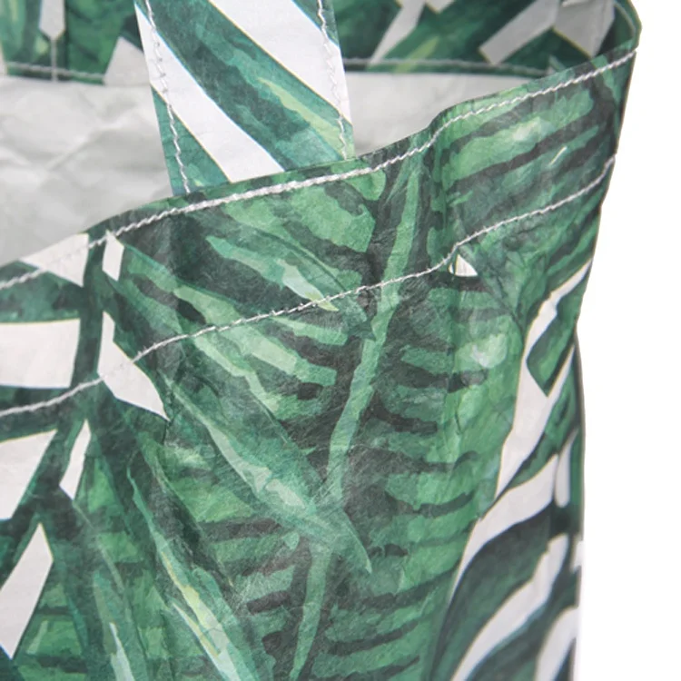 New Eco-friendly Material Fashion Tyvek DuPont Paper Standard Size Bag Foldable Reusable Shopping Bag