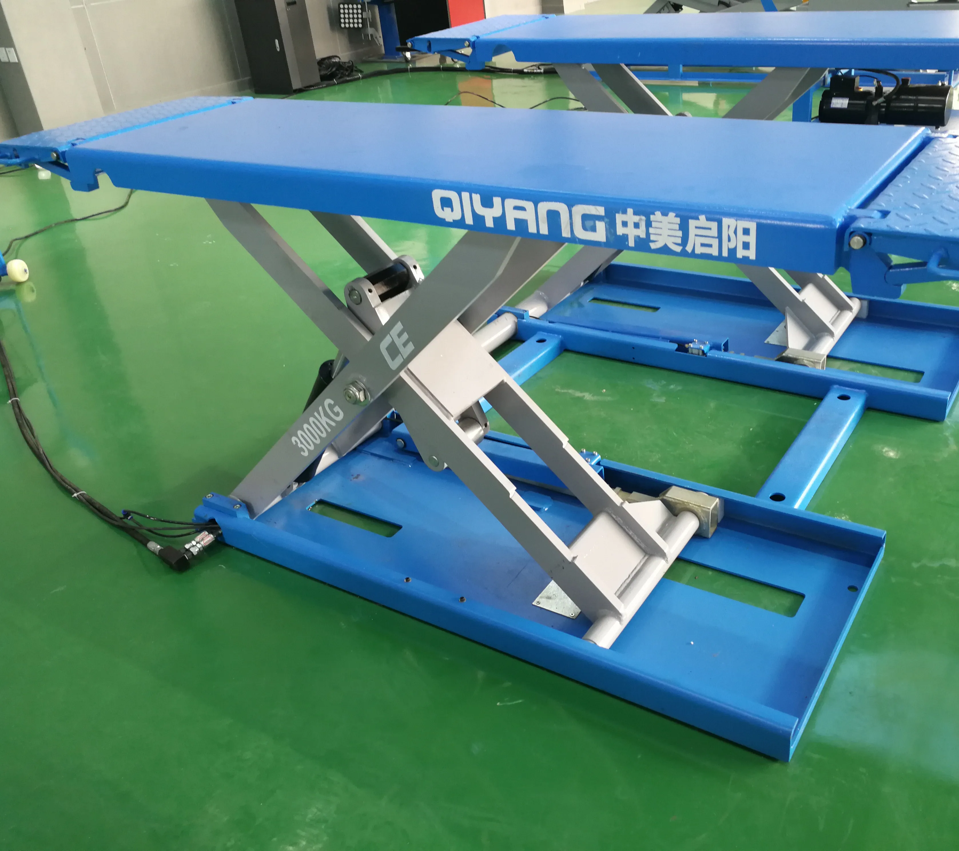 3 t mid position rise hydraulic scissor car lift
