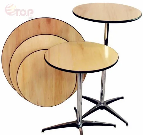 Chrome Tube Bar Cocktail Table