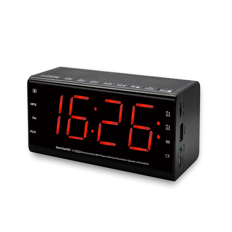 MX-20 10W BT speaker cube portable speaker with USB/fm radio alarm clock