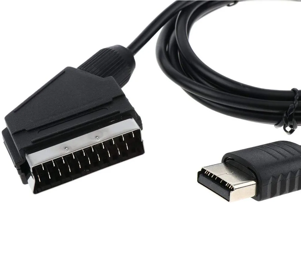 1.8M 6FT DC Scart RGB AV Cable Audio Cable Cord Lead Video Connector for Sega Dreamcast