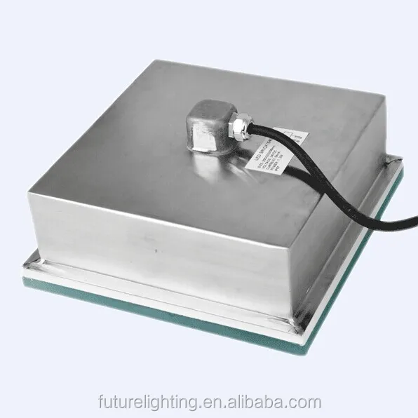 
Outdoor 12mm toughened float glass mosaic+Stainless Steel 304 housing ip67 RGB floor brick 12v 24v recessed led tile light 