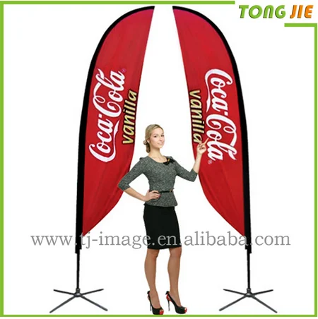 Advertising display flying bunting beach flag wind banner