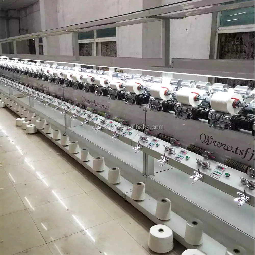 Soft yarn cone to cone winding / coning machine